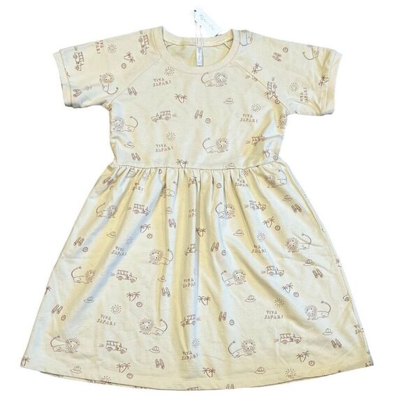 NWT! Rylee + Cru Viva Safari Raglan Dress Size 10-12Y - Picture 1 of 4